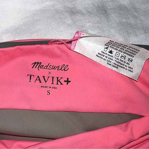 Madewell x Tavik Scarlett Swimsuit Electric Pink and Telloride Stone Sz S NWT - Picture 12 of 13